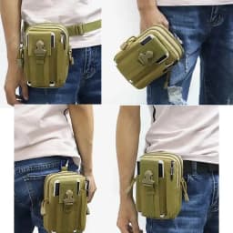 Outdoor Men Waist Pack Bag Pouch Waterproof Tactical Military Sport Hunting Belt Nylon Mobile Phone Bags Travel Tools