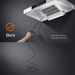 [8mm Single-Lens] Endoscope Camera with Adjustable Light,1920P , Semi-Rigid Cable Snake Borescope for iPhone, iPad, Samsung