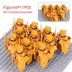 MOC Medieval Dwarf Warrior Elves Knights LOTR Figures Building Blocks Accessories Armor Shield LOTR DIY Toys for Children Gift