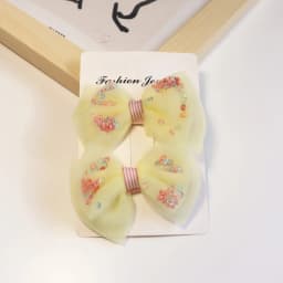 New fashion Korean version cute mesh bow children's hairpin headwear