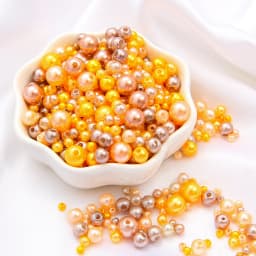 150Pcs Mix Size 3-8mm Beads With Hole Colorful Pearls Round Acrylic Imitation Pearl for DIY Jewelry Making Necklace Bracelet