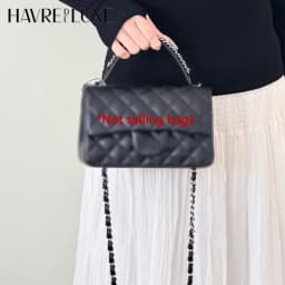 Genuine Cowhide Top Handle Strap Replacement Handbag Short Handle For Classic Flap CF Bag DIY Modification Accessories