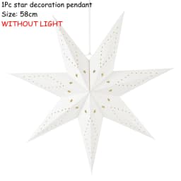 35-60cm Party Hollow Out Star Light Home Window Bedroom Fairy Night Light Paper Lantern Star for Eid Mubarak Wedding Decorations