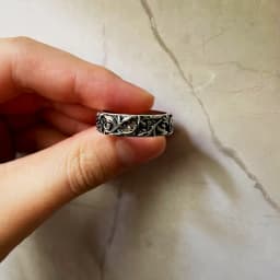 Retro Eternal Vine Ring Silver Color Punk Gothic Vintage Open Ring For Men Women Handmade Designer Jewelry Unisex Accessories