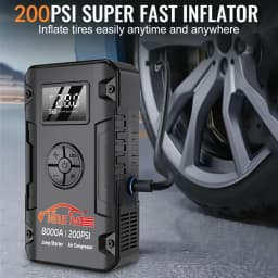 Professional Car Jumpstarter Multifunction 12v Battery Booster Super Compressor Power Bank Jump Starter Air Pump