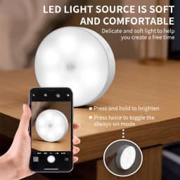 USB Charging Smart Sensor Lamp LED Human Body Induction Night Light Bedside Bedroom Home Corridor Lighting 8 LEDs Mini Wall Lamp