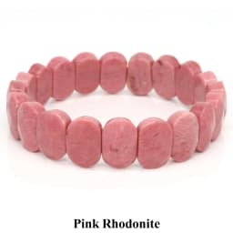 Natural Stone Square Beads Strand Bracelets Amethyst Rose Quartz Healing Crystal Rectangle Bangle Women Gemstone Jewelry Gifts