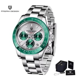 Original New PAGANI DESIGN PD-1664 / PD-1644 Japan VK63 Movt Quartz Wristwatches Sapphire Waterproof Chronograph Reloj Hombre