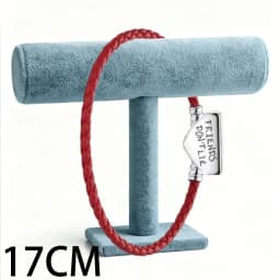 2026 New 925 Silver Double Leather Rope Women's Logo Love Heart Butterfly Bracelet Display Tool Exquisite DIY Charm Jewelry