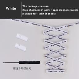 Magnetic Shoelaces Without ties Elastic No tie Shoe laces for Sneakers Lazy Shoelace Magnetic Lock One Size Fits All Kids Adult