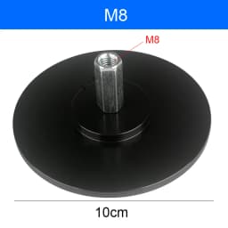 3XLR Black Suction Cup M6 M8 M10 Connector Suction Cup Adapter for Telescopic Linear Actuator Attachments Parts 100mm/120mm