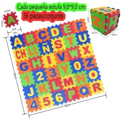 Play Mats 36pcs 9cm Number Alphabet Puzzle Foam Maths Educational Toy Gift Floor Soft Cushion Carpet Baby Crawl Mat Jigsaw Toys