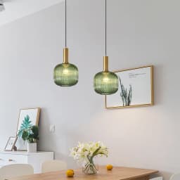 Glass Pendant Lights E27 Smoke Gray For Kitchen Restaurant Dining Table Living Room Bar Front Home Decor Hanging Lights