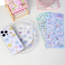 1 pc/4 pcs Cute Cartoon Birds Bear Drop 3D Relief Stickers Journaling DIY Diary Stationery Sticker Decor School Supplies