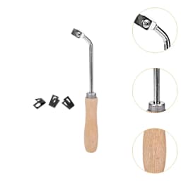 Floor Groover Nonslip Grip Flooring Tool Beech Wood Handle Slotting Tool for Bathroom Woodworking PVC Floor Kitchen Home