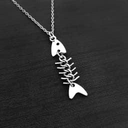 Small Wire Brambles Fish Bone Choker Necklace Women Hip-hop Gothic Punk Style Barbed Wire Fish Chain Choker Gifts