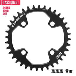 PASS QUEST 94BCD Mountain Bike Disc Positive and Negative Tooth Single Disc Suitable FORGX NX X1 1400 Bicycle Tooth Disc