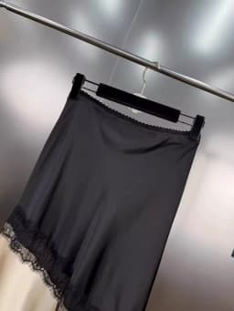CHICEVER Hit Color Sexy Patchwork Lace Hollow Skirts For Women High Waist Split Temperament Asymmetrical Midi Skirt Female Style