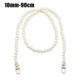 8/10mm Pearl Strap for Bags Handbag Handles DIY purse Replacement Long Beaded Chain for Shoulder Bag Straps Pearl Belt