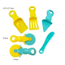 Plasticine Model Playdough Tools Set for Kids 3D Syringe Roller Impression Moulds Play Dough Tools Kit Clay Craft Toys Gift