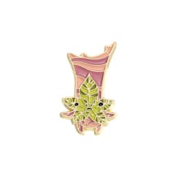 Cartoon Game Elf Enamel Pins Custom Leaf Spliced Fox Octopus Brooches Lapel Badges Animal Plant Jewelry Gift for Friends