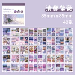 40pcs Art Decoration Sticker Planner Handbook Scrapbook DIY Decoration Material Sticker Creative Aesthetics Stationery Supplies