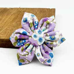 Adjustable Dog Harness Printed Purple Soft Cotton Personalized Dog Collar Leashes Harness Bow Set Dog Accessories Flowers 03