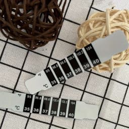 5pcs indoor frontal temperature stickers, reusable temperature stickers, temperature measuring stickers color-changing liquid cr