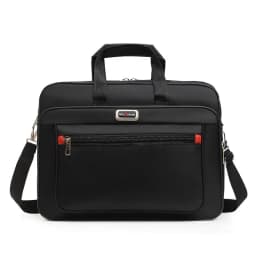 HOMEFISH Men Large Capacity Business Briefcase Portable Versatile Shoulder Bag Multiple Pockets Handbag for Business & Casual