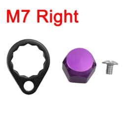 EKfan M8 Daiwa M7 Shimano Left / Right Hand Nut With Black 15MM Lock Washers and Screws For Baitcasting Fishing Reel DIY Parts