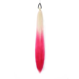 Synthetic Colorful Ponytail Extension 1Pcs Long Straight DIY Braided Pony Tail Hairpiece with Rubber Band Women Hair Accessories
