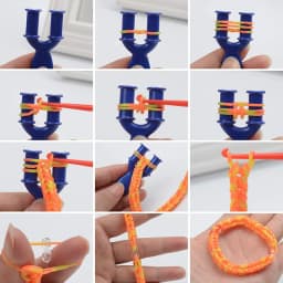 High Quality Y Model Weaving Tool Rubber Bands Loom Knitting Machine Weave Bracelet DIY Braided Friendship Necklace Party Gifts