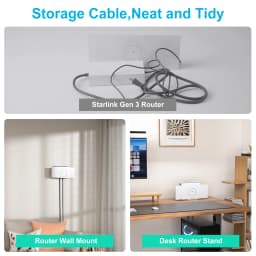 For Starlink Gen 3 Router Mount Power Supply Bracket Holder Wall Mount Space Saving Satellite Internet Kit ABS Router Rack Tools