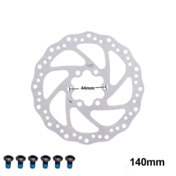 MTB Bicycle Brake Rotor 120 140 160 180 203mm 6 in Stainless Steel Hydraulic Brake Rotor MTB Road Bike Disc Brake With T25 Bolt