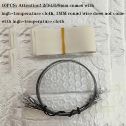 Replacement Heating Wires for Sealing Machine 10Pcs Heat Sealer Wire Strip Impulse Heat Sealer Parts 200/300/400/500mm