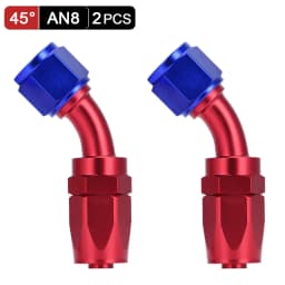 AN6 AN8 AN10 Straight 45 90 180 Degree Oil Fuel Swivel Hose End Fitting Oil Hose End Adaptor Kit Black