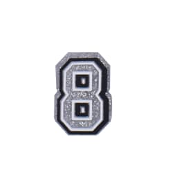 Number Shoe Charms for Crocs Accessories Decorations Silvery Pins Boy Girls Clogs Charms Women Kids Jeans Shoes Accessories