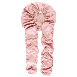 New Women's Bonnet Satin Sleeping Cap Long Tail Braid Hair Night Sleep Cap Head Cover Bonnets Shower Cap For Sauna Bathing