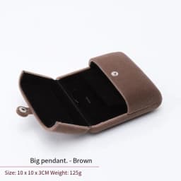 High-Grade Velvet Button Mongolian Double Open Jewelry Box Velvet Ring Ring Bracelet Necklace Packaging Jewelry Box