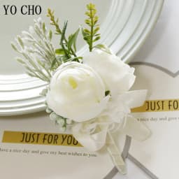 White Brooches Man Suit Shirt Collar Lapel Pin Brooch Pins Wedding Party Accessories Bridesmaid Bracelet Flowers Corsages Flower