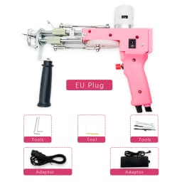 Tufting Gun 2 IN 1 Electric Carpet Tufting Gun Can Do Both Cut Pile and Loop Pile Hand Gun Carpet Weaving Flocking Power Tools