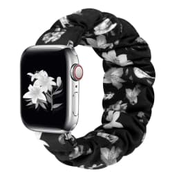 Scrunchie Strap for Apple watch band 44mm 40mm 41mm 45mm 38 42mm 49mm Elastic Nylon bracelet iWatch series 3 6 se 7 8 9 ultra 2