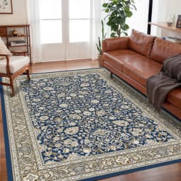 VIKAMA Bohemian Vintage Rug - Stain-Resistant and Easy-Care Floor Mat for Living Rooms and Bedrooms Persian Rug Home Decor