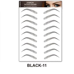 Brown Eyebrows Makeup Tattoo Sticker Water-based Hair-liked Waterproof Long Lasting False Stickers for Brow Grooming Shaping