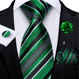 Floral Pink Ties For Men Wedding Party Man Tie Handkerchief Brooch Cufflinks Set Men Accessories Gravata