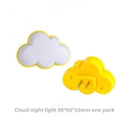 EU Plug 220V LED Cloud Night Light Dusk To Dawn Smart Sensor 0.5W for Hallway Bedroom Stairs Kids Room Energy Saving Cute Lamp