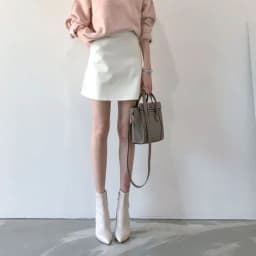Korean White Short Skirts Women Spring Autumn with Pocket Commute Office Lady Mini Skirts Casual All-Match A-Line Suit Skirt