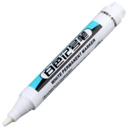0.7/1.0/2.5MM White Marker Pens Oily Waterproof Permanent Paint Markers For Wood Plastic Leather Glass Stone Metal Art Supplies