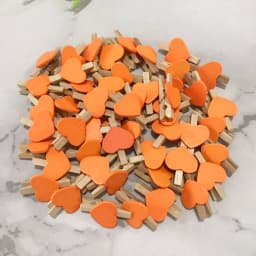 50PCS/Lot Mini Romantic Loving Heart Shape Wood Clips Handicrafts Photos Papers Clothes Pegs Home Bachelorette Party Decorations
