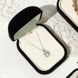 Raised Top Jewelry Box Flannelette Ring Box Simple Earrings Pendant Bracelet Jewelry Storage Box